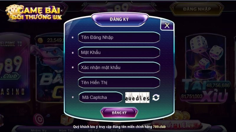đăng ký 789Club